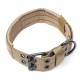 Adjustable Training Dog Collar Nylon Tactical Dog Collar Military With Metal D Ring Buckle