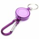 Badge Reel Telescopic Key Buckle Carabiner Recoil Retractable Holder Key Chain 4 Colors