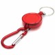 Badge Reel Telescopic Key Buckle Carabiner Recoil Retractable Holder Key Chain 4 Colors