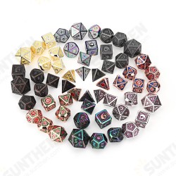 Beutiful Color Metal Polyhedral Dice Multi-side Dice Set For DND RPG MTG Role Playing Board Game With Cloth Bag Beutiful Color Metal Polyhedral Dice Multi-side Dice Set For DND RPG MTG Role Playing Board Game With Cloth Bag