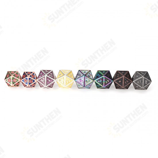 Beutiful Color Metal Polyhedral Dice Multi-side Dice Set For DND RPG MTG Role Playing Board Game With Cloth Bag