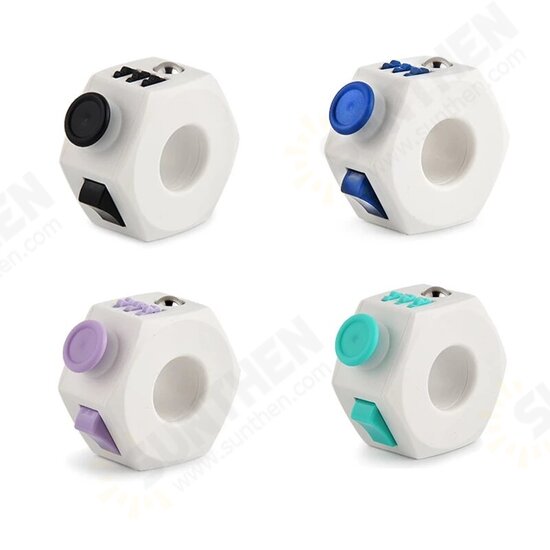 Decompression Fidget Rings Toy Press Magic Anti Stress Cube EDC Hand For Autism ADHD Anxiety Relief Focus Kids Anti-Stress Fidget Toys