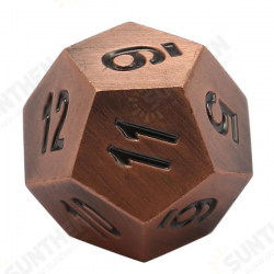 Antique Color Solid Metal Polyhedral Dice Role Playing RPG 7 Dice Set With Bag Antique Color Solid Metal Polyhedral Dice Role Playing RPG 7 Dice Set With Bag
