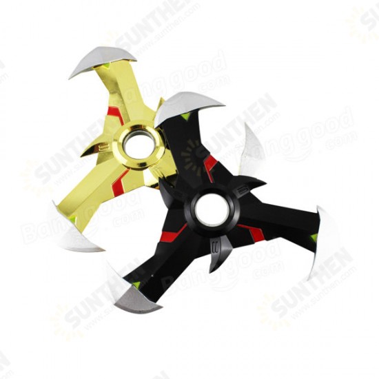 Triangle Black Gold EDC Fidget Hand Spinner Gadget Tri Spinner Finger Reduce Stress Gadget