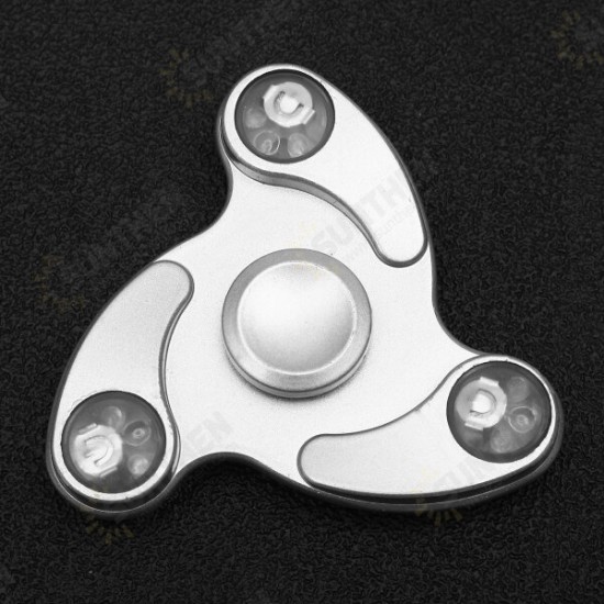 led EDC Fidget Spinner Hand Spinner Tri Spinner Finger Focus Reduce Stress Gadget