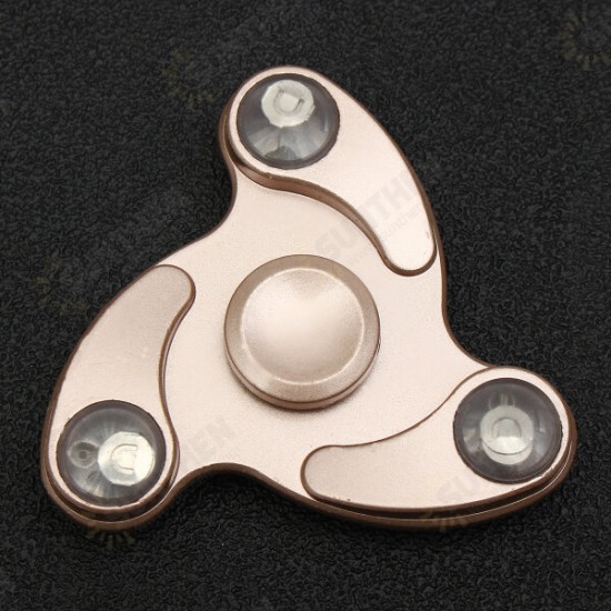 led EDC Fidget Spinner Hand Spinner Tri Spinner Finger Focus Reduce Stress Gadget