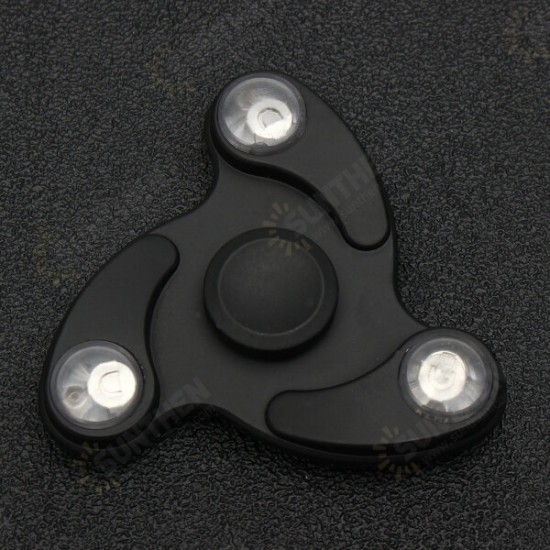 led EDC Fidget Spinner Hand Spinner Tri Spinner Finger Focus Reduce Stress Gadget