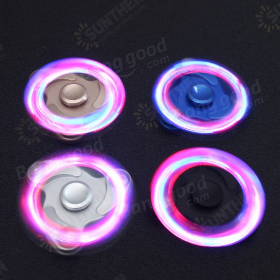 led EDC Fidget Spinner Hand Spinner Tri Spinner Finger Focus Reduce Stress Gadget