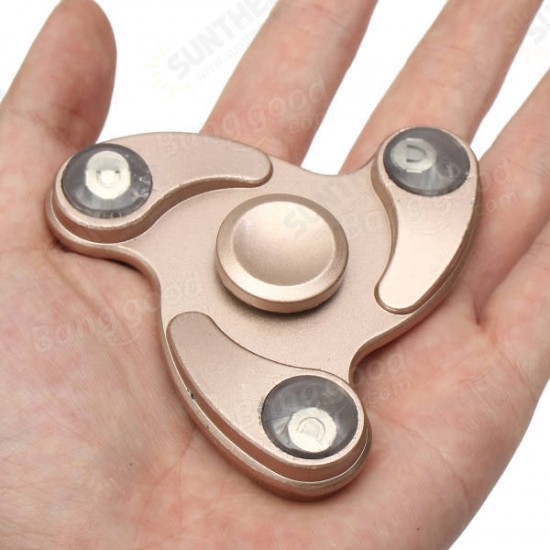 led EDC Fidget Spinner Hand Spinner Tri Spinner Finger Focus Reduce Stress Gadget