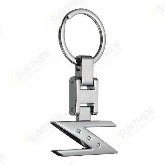 EDC Gadgets Letter Z Car Key Chain Key Ring Chrome Finishing For Nissan 280ZX 300ZX 350Z 370Z Z