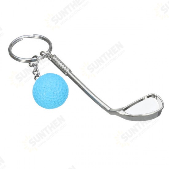 EDC Gadgets Mini Golf Racket and Ball Key Ring Chain Keyfob Keychain