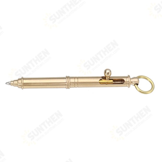 EDC Mini Brass Pen Pure Checker Writing Pen