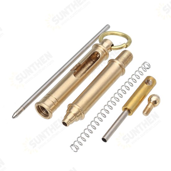 EDC Mini Brass Pen Pure Checker Writing Pen