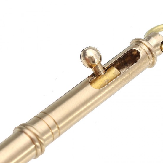 EDC Mini Brass Pen Pure Checker Writing Pen
