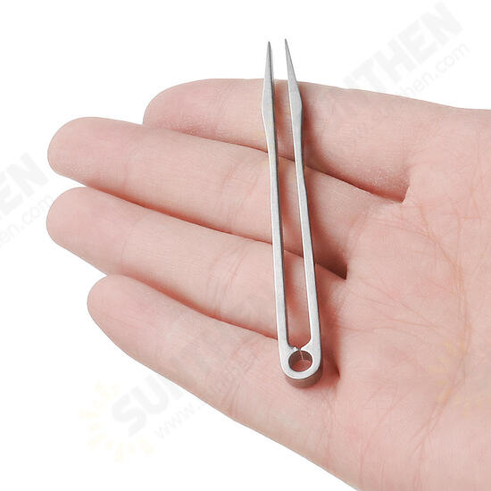 EDC TC4 Titanium Alloy Mini Tweezer Portable Emergency CNC Clip Tool