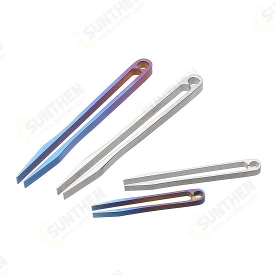 EDC TC4 Titanium Alloy Mini Tweezer Portable Emergency CNC Clip Tool EDC TC4 Titanium Alloy Mini Tweezer Portable Emergency CNC Clip Tool