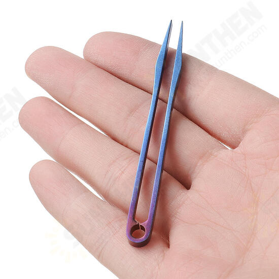 EDC TC4 Titanium Alloy Mini Tweezer Portable Emergency CNC Clip Tool EDC TC4 Titanium Alloy Mini Tweezer Portable Emergency CNC Clip Tool