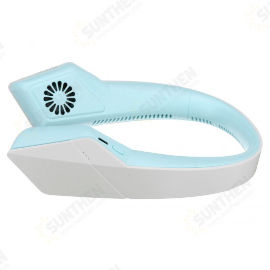 F58 Portable Mini Fan Hands USB Rechargable Hanging Neck Personal Sport Fan Mini Air Fan