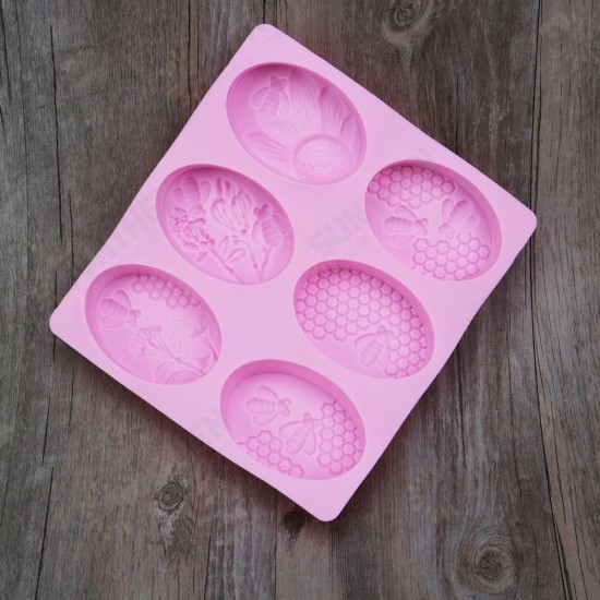 Honey Bee Soap Mold DIY Cake Chocolate Candy Sugar Cookie Ice Mold Baking Tool Baking Mold