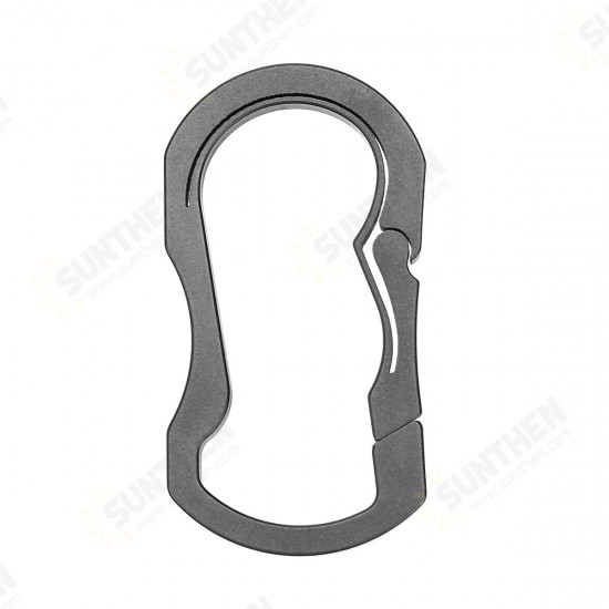 Lightweight Titanium TC4 Keychain Backpack Hanging Buckle Outdoor Carabiner