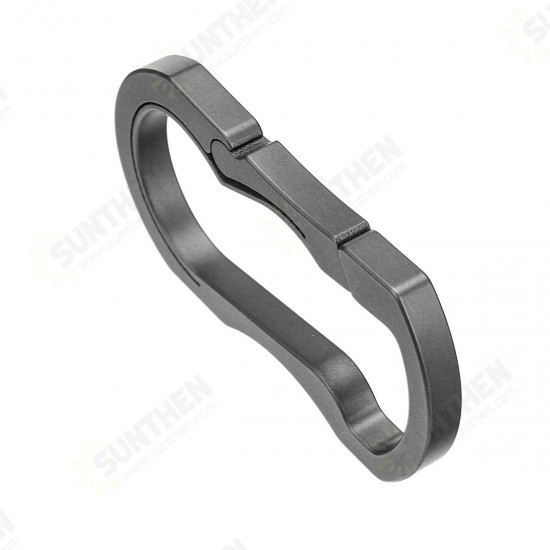 Lightweight Titanium TC4 Keychain Backpack Hanging Buckle Outdoor Carabiner