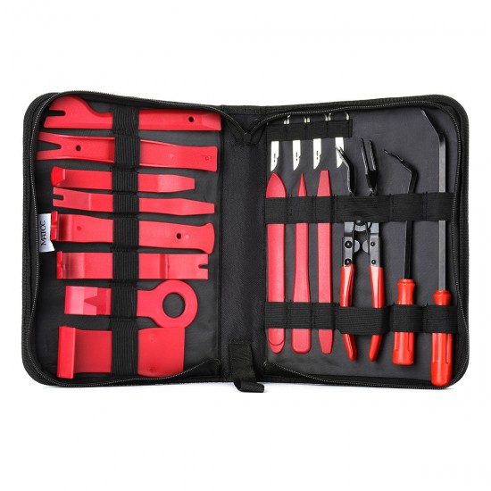 18pcs Car Stereo Panel Removal Tools Kit Nylon for Car Panel Dash Audio Radio Removal Installer and Repair Pry Tool Kits
