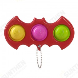 Mini Bat Sensory Fidget Relaxation Stress Relief Anti-Anxiety Autism Hand EDC Gadget for Kids Teen Adult Push Pop Bubble Keychain Mini Bat Sensory Fidget Relaxation Stress Relief Anti-Anxiety Autism Hand EDC Gadget for Kids Teen Adult Push Pop Bubble Keychain