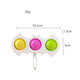 Mini Bat Sensory Fidget Relaxation Stress Relief Anti-Anxiety Autism Hand EDC Gadget for Kids Teen Adult Push Pop Bubble Keychain