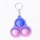 Mini Sensory Fidget Relaxation Stress Relief Anti-Anxiety Autism Hand EDC Gadget Push Pop Bubble Keychain Sensory Therapy Toys for Home Party Office