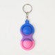 Mini Sensory Fidget Relaxation Stress Relief Anti-Anxiety Autism Hand EDC Gadget Push Pop Bubble Keychain Sensory Therapy Toys for Home Party Office