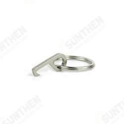 Mini Stainless Steel Hook Bottle Opener EDC Gadget with Key Ring Mini Stainless Steel Hook Bottle Opener EDC Gadget with Key Ring