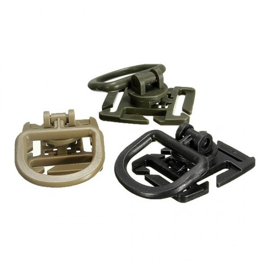 Tactical 360 Degree Rotation D Ring Buckle For Vest Backpack