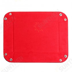 Multisided Dice Holder Polyhedral Dices PU Leather Folding Rectangle Tray for RPG Multisided Dice Holder Polyhedral Dices PU Leather Folding Rectangle Tray for RPG