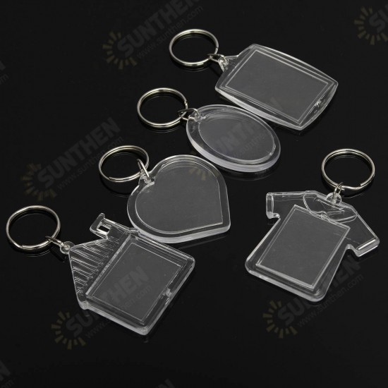 Photos Pictures Blank Key Ring Duplex Keychain