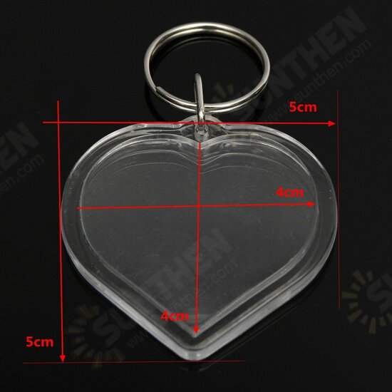 Photos Pictures Blank Key Ring Duplex Keychain