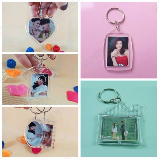 Photos Pictures Blank Key Ring Duplex Keychain