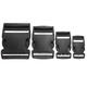 Plastic Webbing Strap Side Release Buckle Black