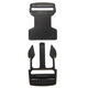 Plastic Webbing Strap Side Release Buckle Black