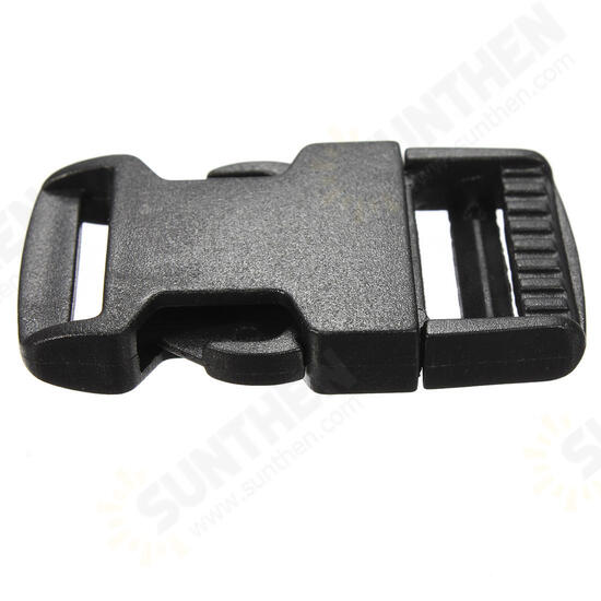 Plastic Webbing Strap Side Release Buckle Black