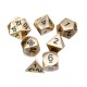 Pure Copper Polyhedral Dices Set Metal Role Playing Game Dice Gadget for Dungeons Dragon Games Gift