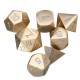 Pure Copper Polyhedral Dices Set Metal Role Playing Game Dice Gadget for Dungeons Dragon Games Gift