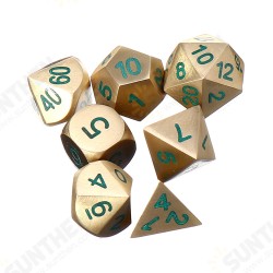 Pure Copper Polyhedral Dices Set Metal Role Playing Game Dice Gadget for Dungeons Dragon Games Gift Pure Copper Polyhedral Dices Set Metal Role Playing Game Dice Gadget for Dungeons Dragon Games Gift