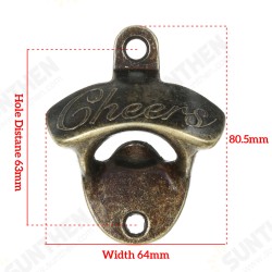 Retro Bronze Wall-mounted Bottle Opener Wall Mounted Opener Retro Bronze Wall-mounted Bottle Opener Wall Mounted Opener