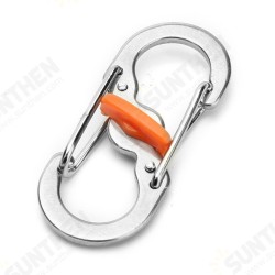 S Shape Plastic Steel Anti Theft Carabiner Keychain Hook Clip EDC Tool S Shape Plastic Steel Anti Theft Carabiner Keychain Hook Clip EDC Tool