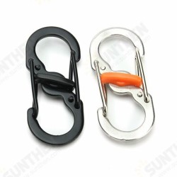 S Shape Plastic Steel Anti Theft Carabiner Keychain Hook Clip EDC Tool S Shape Plastic Steel Anti Theft Carabiner Keychain Hook Clip EDC Tool