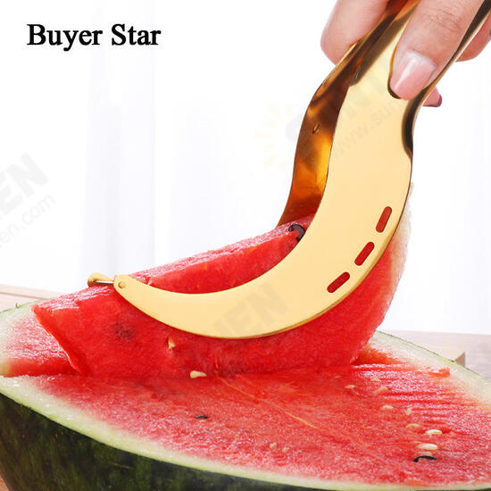 [Shaking sound explosion models] stainless steel watermelon cutting artifact high-grade splitter European and American wind watermelon clip Cutter