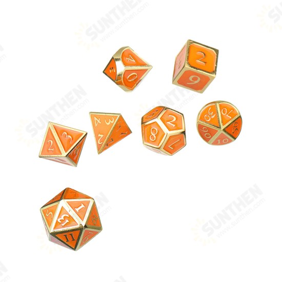 Solid Metal Heavy Dice Set Polyhedral Dices Role Playing Games Dice Gadget RPG Solid Metal Heavy Dice Set Polyhedral Dices Role Playing Games Dice Gadget RPG