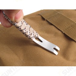 Stainless Steel Crowbar Crank-shaped Blade Wire Winder Nail Puller Keychain With Rope Stainless Steel Crowbar Crank-shaped Blade Wire Winder Nail Puller Keychain With Rope