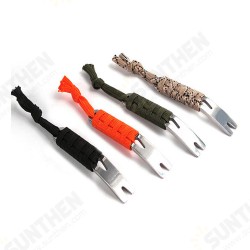 Stainless Steel Crowbar Crank-shaped Blade Wire Winder Nail Puller Keychain With Rope Stainless Steel Crowbar Crank-shaped Blade Wire Winder Nail Puller Keychain With Rope