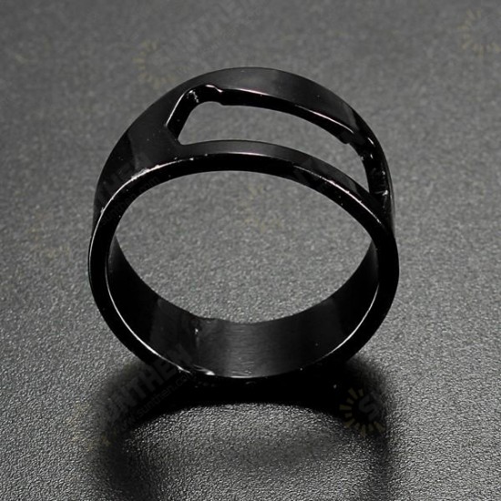 Stainless Steel Finger Ring Ring Shape Beers Bottle Opener for Beers Bar Tool